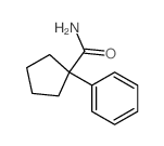 1-Phenyl-cyclopentancarbonsaeureamid结构式