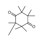 2,2,3,3,5,5,6,6-octamethylcyclohexane-1,4-dione结构式