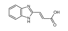 3-(1H-苯并咪唑-2-基)-丙烯酸结构式