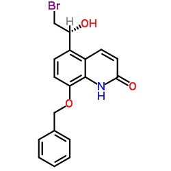 8-苄氧基-5-((R)-2-溴-1-羟乙基)-1H-喹啉酮结构式