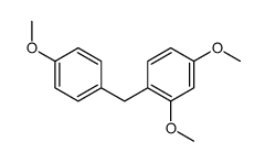 2,4-dimethoxy-1-[(4-methoxyphenyl)methyl]benzene结构式