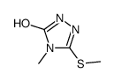 4-methyl-3-methylsulfanyl-1H-1,2,4-triazol-5-one结构式