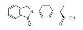 (R)-2-[4-(1,3-dihydro-1-oxo-2H-isoindol-2-yl)phenyl]propionic acid结构式