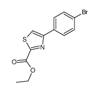 4-(4-溴苯基)-2-噻唑羧酸乙酯结构式