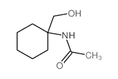 N-[1-(hydroxymethyl)cyclohexyl]acetamide结构式