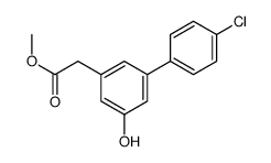 4'-Chloro-5-hydroxy-(1,1'-biphenyl)-3-acetic acid methyl ester结构式