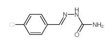 [(4-chlorophenyl)methylideneamino]urea结构式