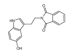 2-[2-(5-hydroxy-1H-indol-3-yl)ethyl]isoindole-1,3-dione结构式