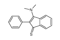 3-(dimethylamino)-2-phenylindene-1-thione结构式