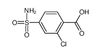 4-(氨基磺酰基)-2-氯苯甲酸结构式