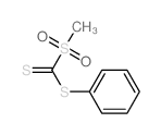 methylsulfonyl-phenylsulfanyl-methanethione结构式