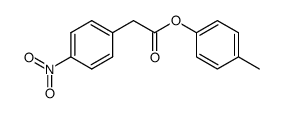 (p-Nitrophenyl)acetic acid p-tolyl ester结构式