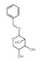 苄基β-D-阿拉伯吡喃糖苷结构式