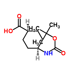 (1S,4S)-4-叔丁氧羰基氨基环己烷甲酸结构式