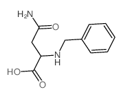 4-amino-2-(benzylamino)-4-oxobutanoic acid结构式