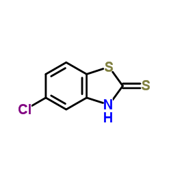 2-巯基-5-氯苯并噻唑结构式