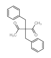 2,4-Pentanedione,3,3-bis(phenylmethyl)-结构式