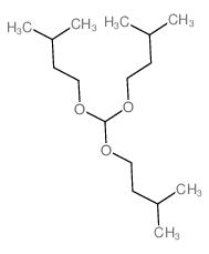 1-[bis(3-methylbutoxy)methoxy]-3-methyl-butane结构式