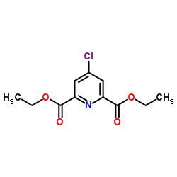 4-氯吡啶-2,6-二甲酸二乙酯结构式