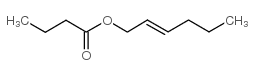 N-丁酸(反-2-己烯基)酯结构式