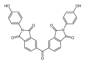 2-(4-hydroxyphenyl)-5-[2-(4-hydroxyphenyl)-1,3-dioxoisoindole-5-carbonyl]isoindole-1,3-dione结构式