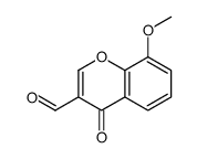 8-methoxy-4-oxochromene-3-carbaldehyde结构式