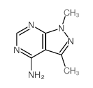 1,3-二甲基-1H-吡唑并[3,4-d]嘧啶-4-胺结构式