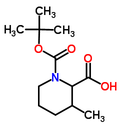 N-Boc-3-甲基-3-哌啶甲酸结构式
