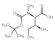 BOC-N-METHYL-D-ALLO-ISOLEUCINE CYCLOHEXYLAMMONIUM SALT结构式