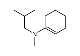 N-methyl-N-(2-methylpropyl)cyclohexen-1-amine结构式