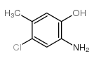 2-氨基-4-氯-5-甲基苯酚结构式