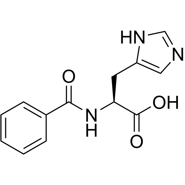 NΑ-苯甲酰-L-组氨酸结构式