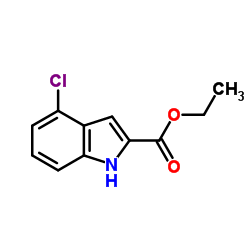 4-氯-2-吲哚甲酸乙酯结构式
