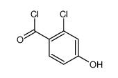 Benzoyl chloride, 2-chloro-4-hydroxy- (9CI)结构式