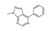1-methyl-4-phenylpyrazolo[3,4-d]pyrimidine结构式