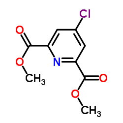 4-氯吡啶-2,6-二羧酸甲酯结构式