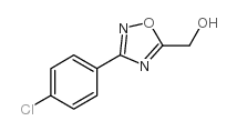 [3-(4-氯苯基)-1,2,4-恶二唑-5-基]甲醇结构式