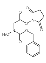 Z-N-METHYLGLYCINE N-HYDROXYSUCCINIMIDE ESTER Z-SARCOSINE N-HYDROXYSUCCINIMIDE ESTER结构式