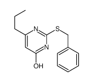 2-benzylsulfanyl-6-propyl-1H-pyrimidin-4-one结构式