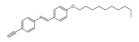 4-[(4-decoxyphenyl)methylideneamino]benzonitrile结构式
