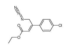 ethyl 4-azido-3-(4-chlorophenyl)-2-butenoate结构式