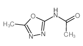 N-(5-methyl-1,3,4-oxadiazol-2-yl)acetamide结构式