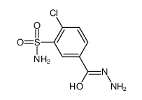 2-氯-5-(肼基羰基)苯磺酰胺结构式