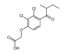 2-[2,3-dichloro-4-(2-methylbutanoyl)phenoxy]acetic acid结构式