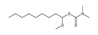 dimethyl-dithiocarbamic acid 1-methylsulfanyl-nonyl ester结构式