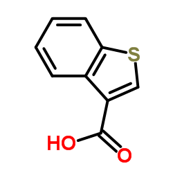 1-苯并噻吩-3-羧酸结构式