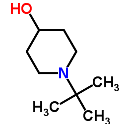 1-叔丁基-4-哌啶醇结构式