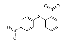 2-methyl-1-nitro-4-(2-nitrophenyl)sulfanylbenzene结构式