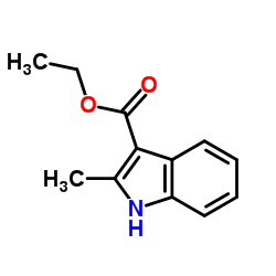 2-甲基吲哚-3-羧酸乙酯结构式