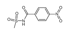 N-(methylsulfonyl)-4-nitrobenzamide结构式